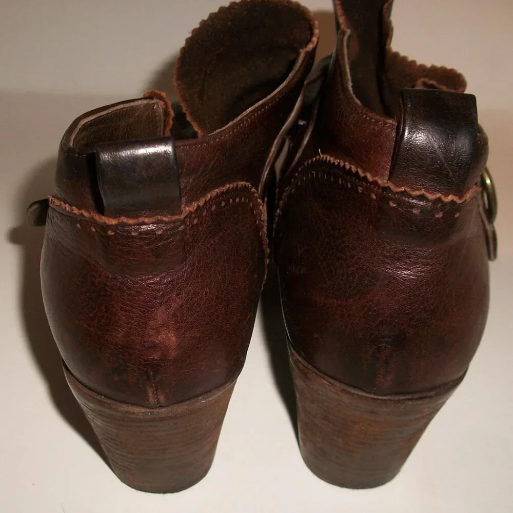 Pep Monjo Spain Handmade Eco-Friendly Low-Heel Booties 9M $325 - Picture 8 of 10